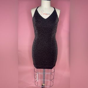Vintage 90s cheetah mini dress